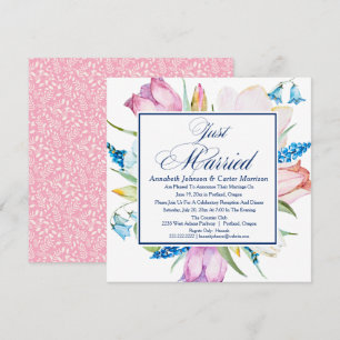 "Apenas" invitación casada floral de la boda