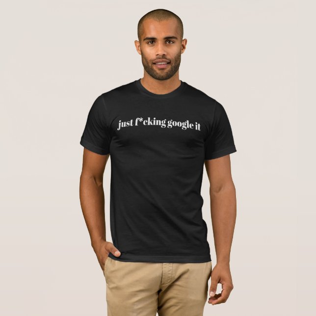 Apenas la camiseta de los hombres de Google él (Anverso completo)