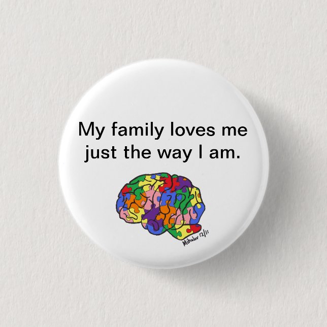 "Apenas la manera soy" botón (Anverso)