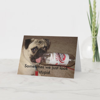 Apenas miramos a veces la tarjeta de felicitación