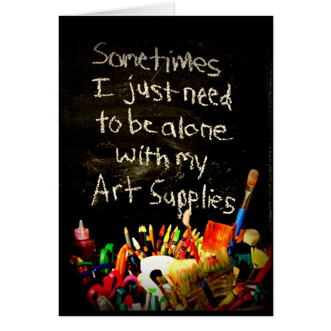 Apenas necesito ser solo con mis fuentes del arte (Frente)