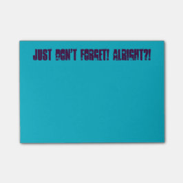 ¡Apenas no olvide! Notas de post-it
