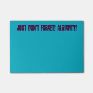 ¡Apenas no olvide! Notas de post-it
