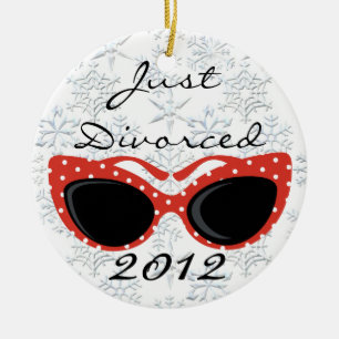 Apenas ornamento divorciado del navidad