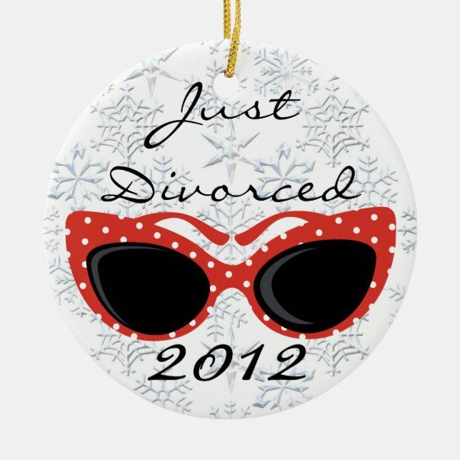 Apenas ornamento divorciado del navidad (Frente)