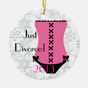 Apenas ornamento divorciado del navidad del corsé