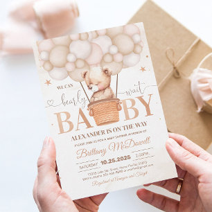Apenas Podemos Esperar Invitación al Baby Shower d