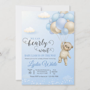 Apenas Podemos Esperar Invitación de Baby Shower N