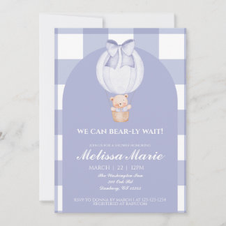 Apenas Podemos Esperar Invitación para Baby Shower