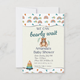 Apenas Podemos Esperar Invitaciones De Bebé.