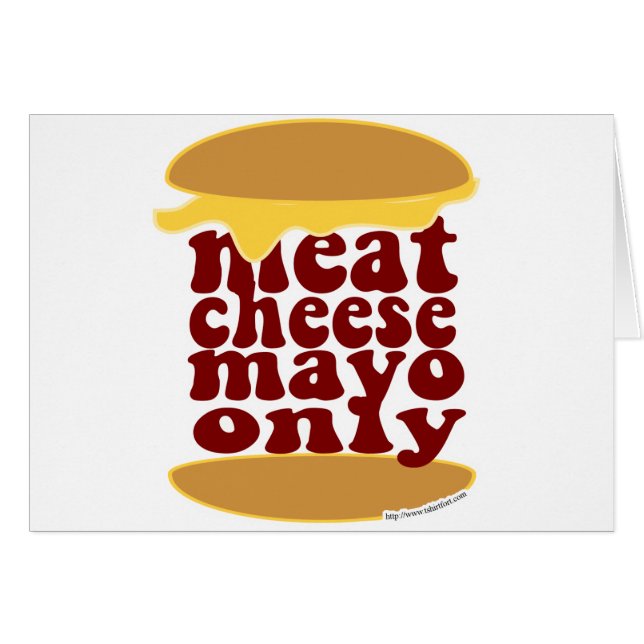 ¡Apenas queso Mayo de la carne por favor! (Anverso (Horizontal))