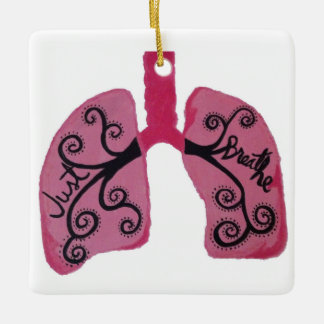 Apenas respire el ornamento del navidad