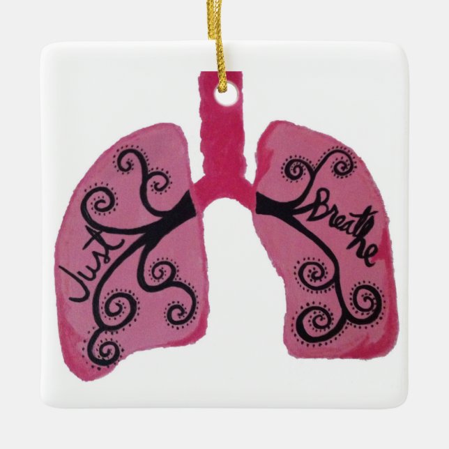 Apenas respire el ornamento del navidad (Anverso)