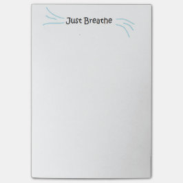 "Apenas respire" las notas de post-it