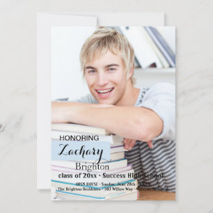 Apenas su invitación de la graduación de la foto