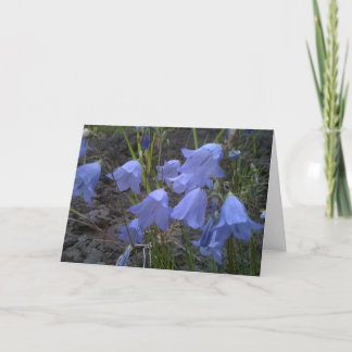 Apenas tarjeta de felicitación azul   de sensación