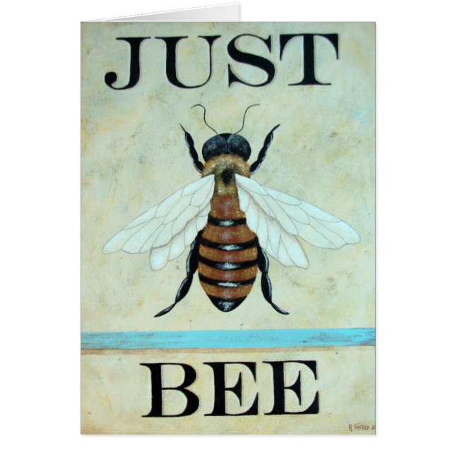 Apenas tarjeta del arte de la abeja (Frente)