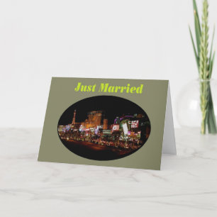 Apenas tarjetas casadas de la tira de Las Vegas
