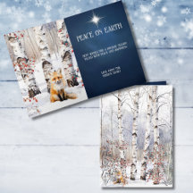 Apenos en invierno con tarjeta de Navidades Red Fo