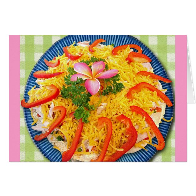 Aperitivo tropical con flor de plumeria frangipani (Anverso (Horizontal))