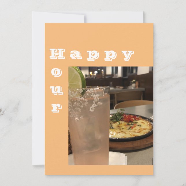 Aperitivos de Happy Hour y una invitación a la fie (Anverso)