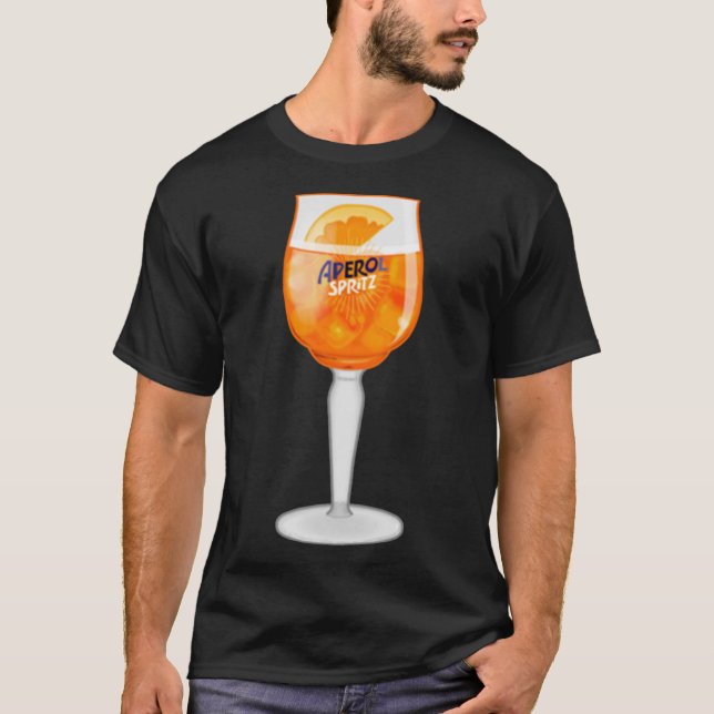 Aperol Spritz en una camiseta clásica de vidrio (Anverso)