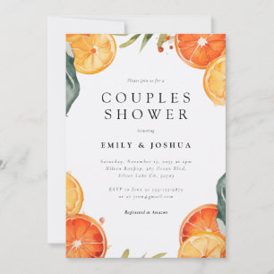 Aperol Spritz Watercolor Parejas Ducha Invitación