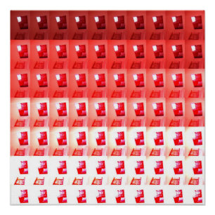 Apertura paso a paso en Poster rojo y blanco