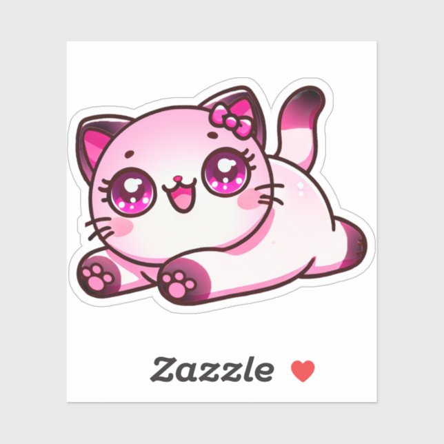 Aphmau, Kawaii Chan, Meemeows, Cute Cat, Pegatinas (Hoja)