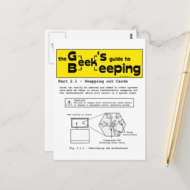 Apicultura Geek (tarjetas de intercambio) - Postal (Anverso/Reverso In Situ)