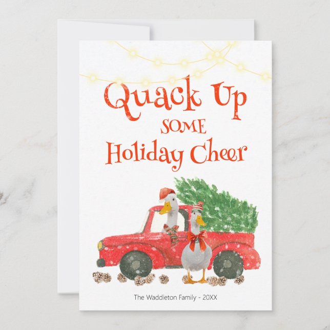 Aplastar algo de pato de alegría navideño (Anverso)