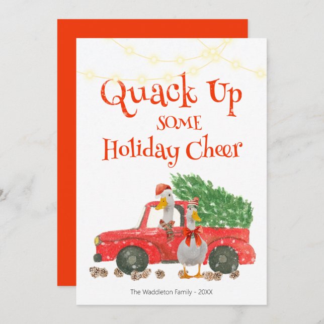 Aplastar algo de pato de alegría navideño (Anverso / Reverso)