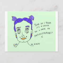 Aplastar | Impresión postal | #overheard