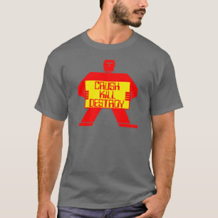 ¡Aplastar! ¡Matar! ¡Destruye! Camisa de Robot Vint