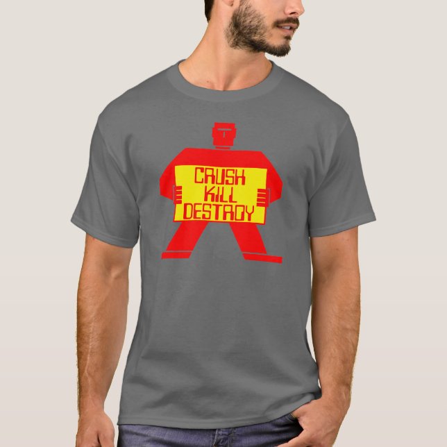 ¡Aplastar! ¡Matar! ¡Destruye! Camisa de Robot Vint (Anverso)