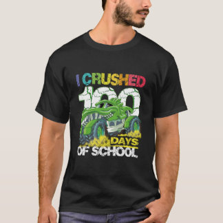 Aplasté 100 días de la camiseta de la escuela