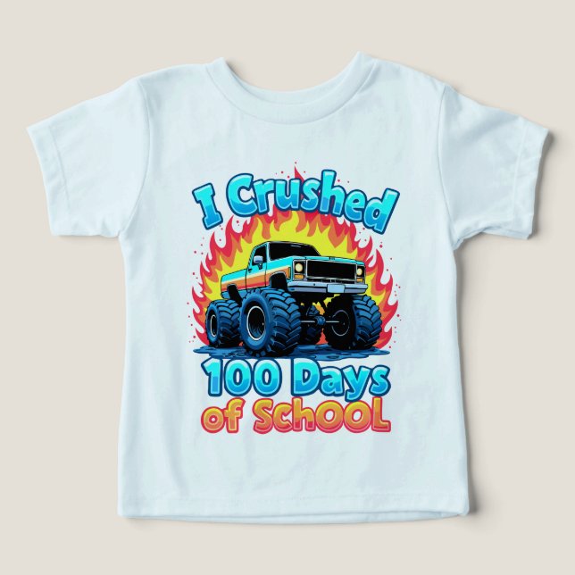 Aplasté 100 Días De Monstruo Escolar 100 Días (Diseño delantero )