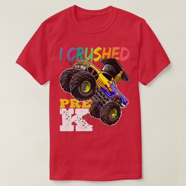 Aplasté la camiseta de cierre de camión de montura (Diseño del anverso)