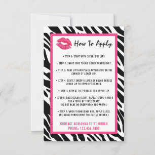 Aplicación de distribuidor de lápiz labial / tarje