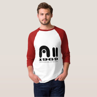 Apollo 11 Camiseta Raglan básica de 3/4 para hombr