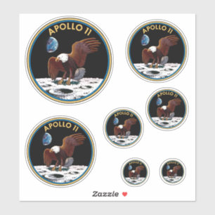 Apollo 11 insignia Pegatina Pack