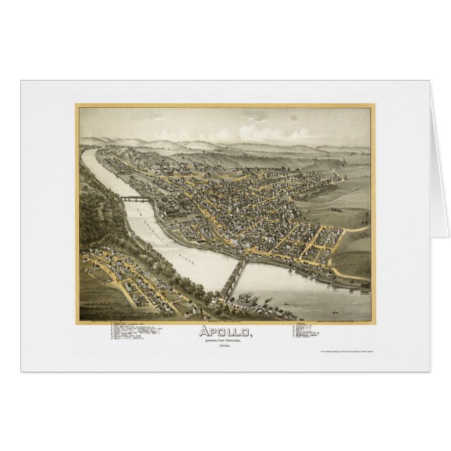 Apolo, mapa panorámico del PA - 1896 (Anverso (Horizontal))