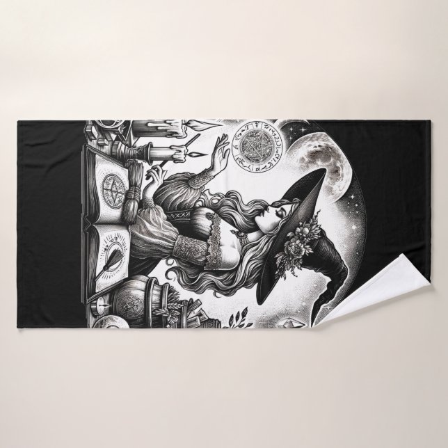 Apothecary de bruja de bonito haga su propia magia (Toalla de baño)