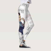 Apoya a nuestras tropas Rosie the Riveter Leggings