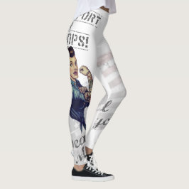 Apoya a nuestras tropas Rosie the Riveter Leggings