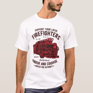 Apoya la camiseta de los bomberos locales