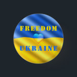 Apoya la libertad de botón de Ucrania - Bandera uc<br><div class="desc">Apoya los Botones de Ucrania - Paz - Bandera Ucraniana - Libertad - Solidaridad - Juntos Fuerte - ¡Victoria de la Libertad! Hagamos del mundo un lugar mejor - ¡todos juntos! Un mundo mejor comienza - depende - ¡los necesita también! Puede transferir a más de 1000 productos Zazzle. Redimensionar y...</div>