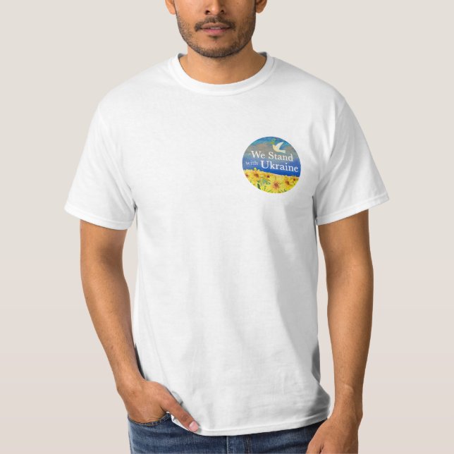 Apoyamos la camiseta de los hombres de Ucrania (Anverso)