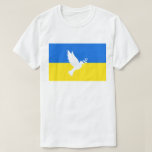 Apoyar a la camiseta de Ucrania "Peace Dove"" de l<br><div class="desc">Camisetas de apoyo a Ucrania - Paz, paz, bandera ucraniana - Apoyo a la libertad - Solidaridad - Juntos fuertes - ¡Victoria de la libertad! Hagamos del mundo un lugar mejor - ¡todos juntos! Un mundo mejor comienza - depende - ¡los necesita también! Puede transferir a más de 1000 productos...</div>