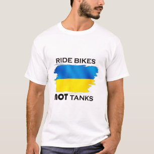 Apoyar a los ucranianos Camisetas de la bandera de